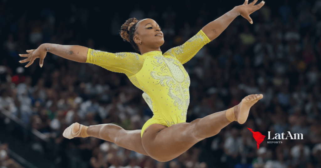 Rebeca Andrade fez história ao conquistar a medalha de prata no individual geral da ginástica artística nos Jogos Olímpicos de Paris.