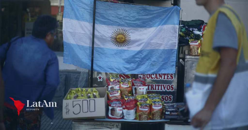 Inflação e contração econômica na Argentina