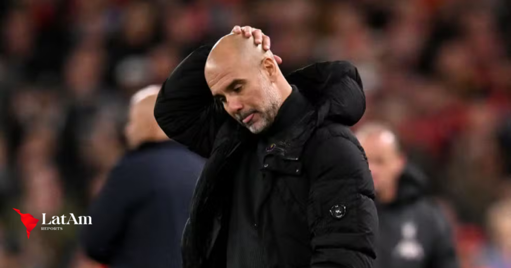 Guardiola discute com torcedor após derrota para o Liverpool