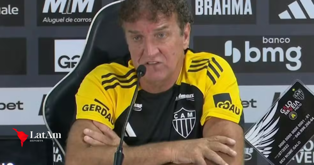 Cuca comenta caso de estupro na Suíça durante apresentação no Atlético-MG