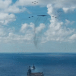 EUA divulgam primeiras fotos do porta-aviões Gerald Ford em formação militar perto da Venezuela e elevam tensão regional