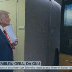 ONU divulga foto de Trump assistindo ao discurso de Lula na Assembleia Geral