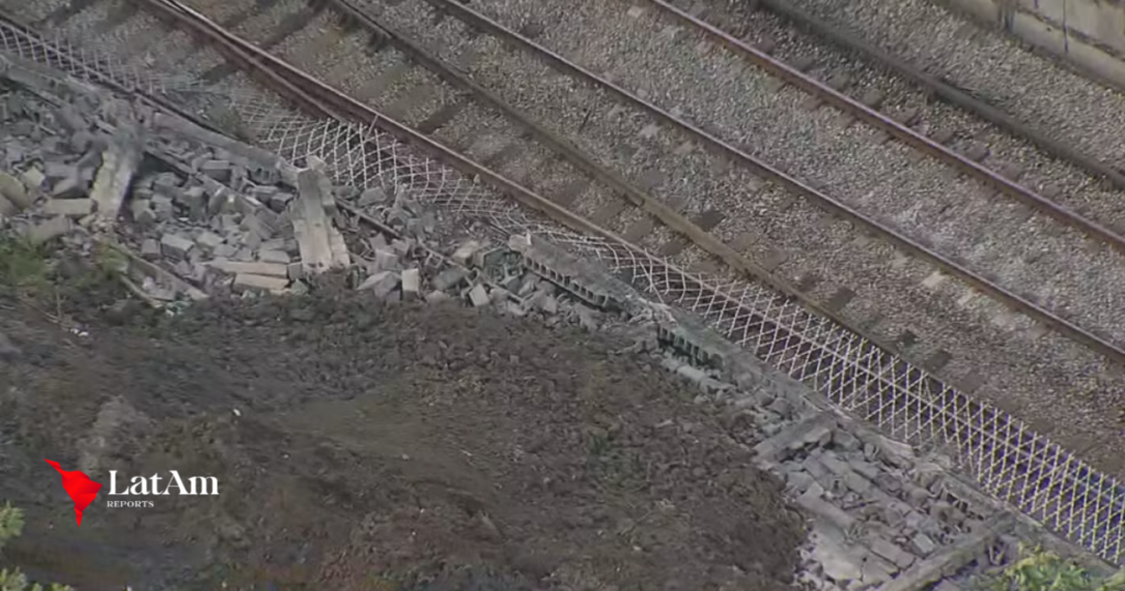 Queda de muro em obra da Águas do Rio paralisa 11 estações do Metrô no Rio
