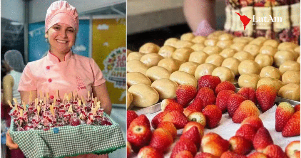 Morango do amor vira febre e rende R$ 34 mil a jovem confeiteira em Roraima