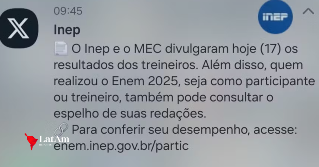 Erro em notas da redação do Enem 2025 gera dúvidas entre candidatos