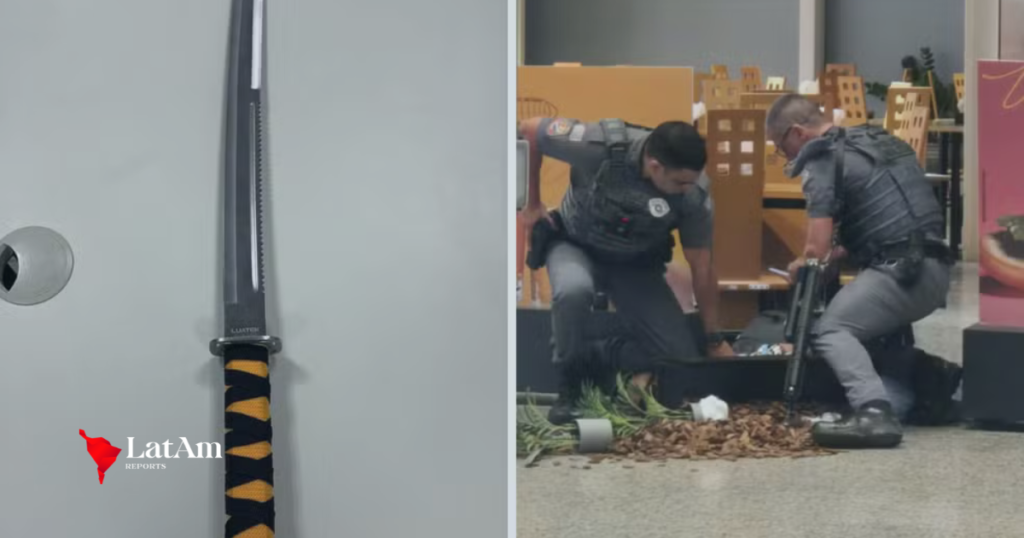 Homem é detido com espada dentro do Aeroporto de Viracopos após ser imobilizado com arma de choque