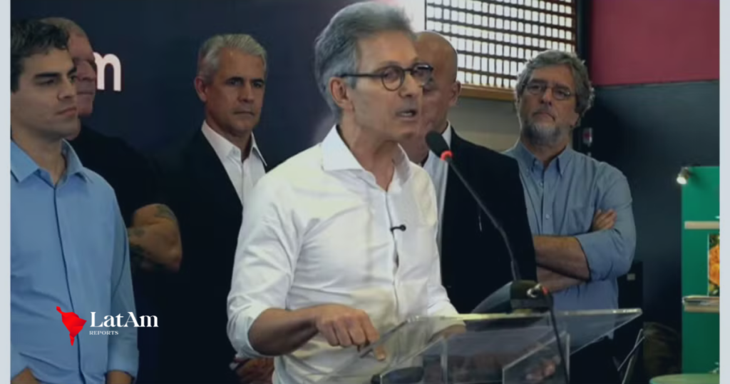 Zema descarta ser vice de Flávio Bolsonaro e promete levar candidatura presidencial até o fim