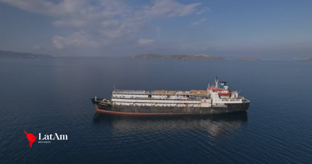Buque con 3.000 vacas y terneros agonizantes intenta regresar a Uruguay tras meses varado en el mar