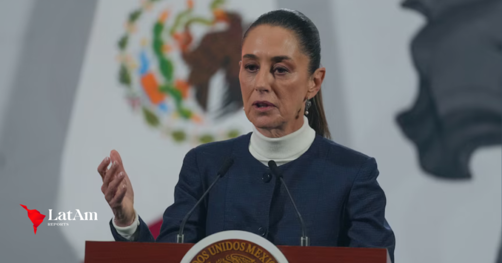 La presidenta de México dice que su gobierno solicitó vuelos de drones de vigilancia de EE. UU.