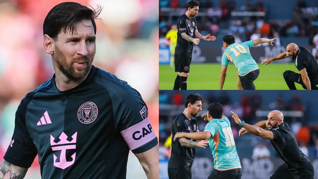 Pitch Invader Dribbles Messi S Bodyguard Latam Reports