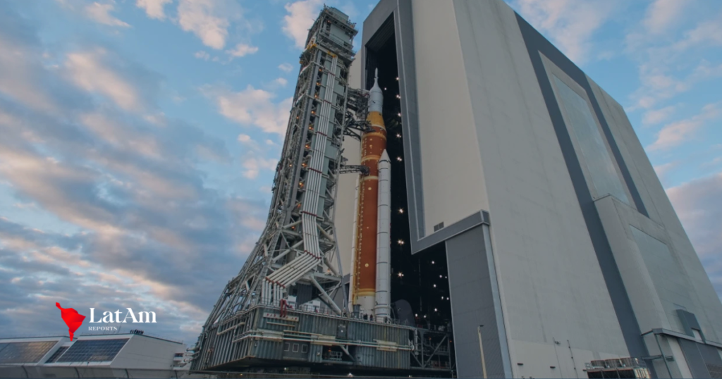 NASA moves new moon rocket to launch pad ahead of historic crewed mission